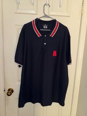 physco bunny shirt polo Navy/Red Men’s Size XXL.
